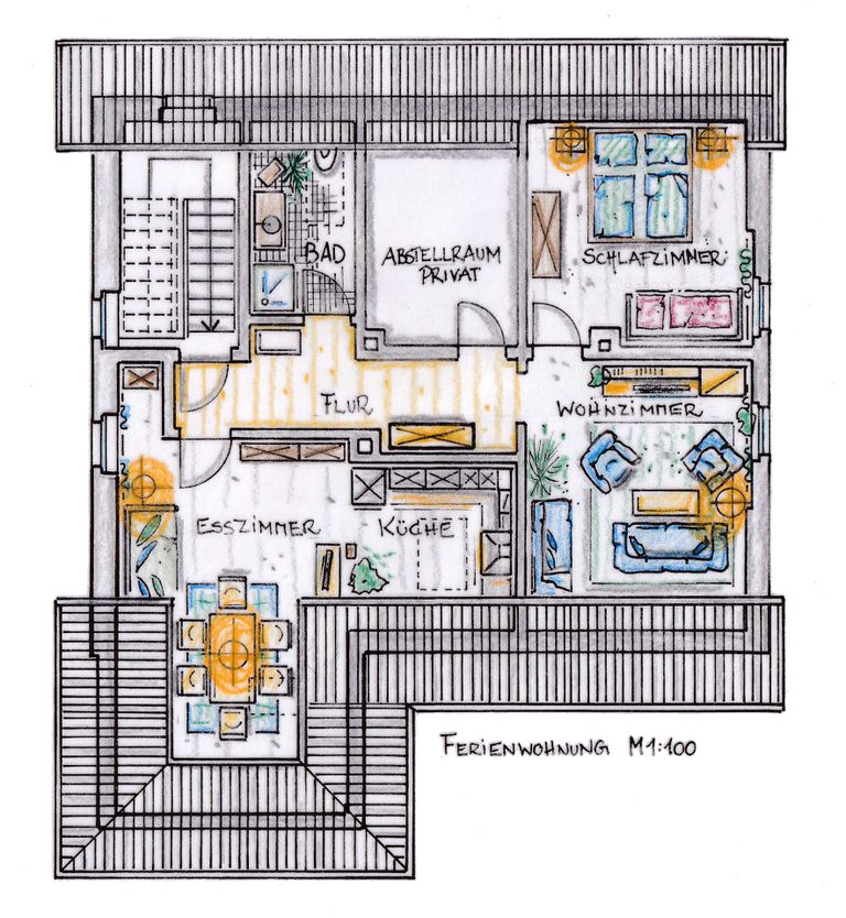 Grundschnitt Ferienwohnung by Bob